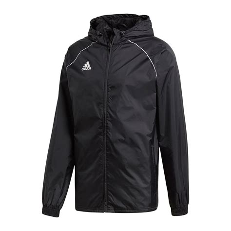 adidas core 18 polyesterjacke herren schwarz weiss|Adidas Core 18 Jacke Männer .